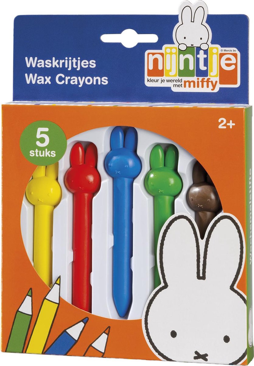 Bambolino nijntje junior waskrijtjes, creatief speelgoed tekenen voor peuters - vanaf 2 jaar - cadeautip juniot - toys