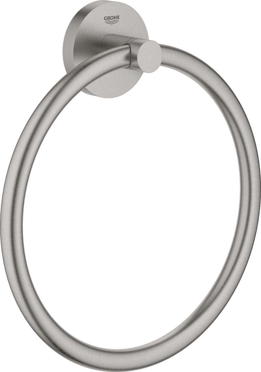 Grohe essentials handdoekring - supersteel (rvs look) - ø 18 cm - 40365dc1