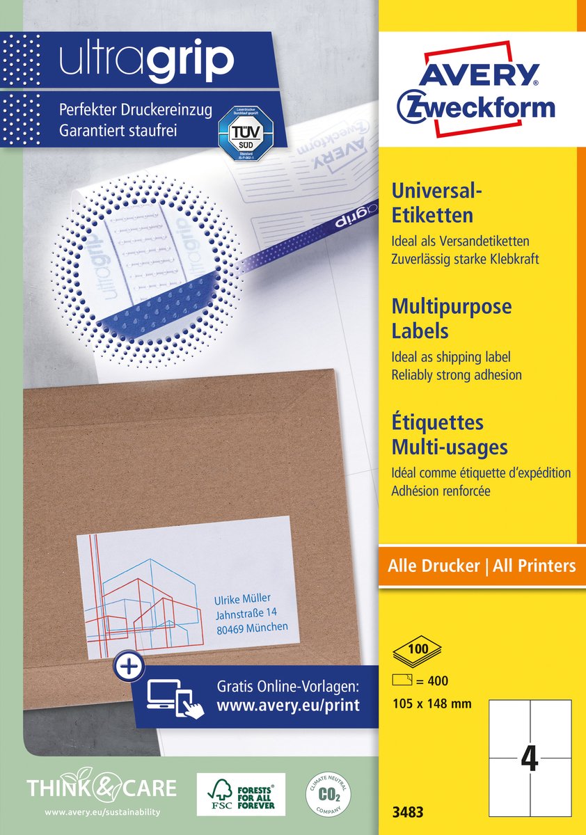 Avery -3483-ilc etiketten