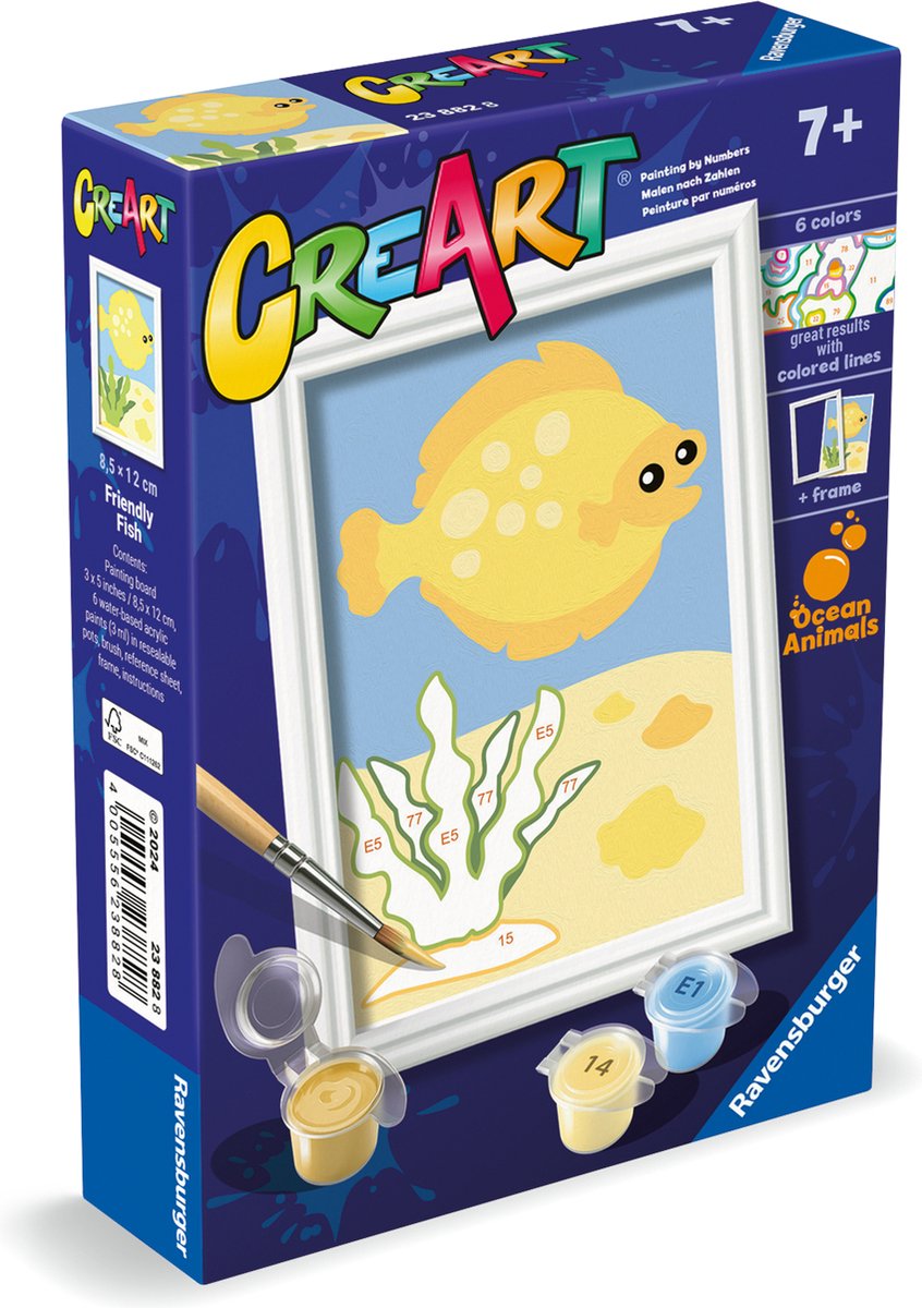 Ravensburger creart trendy fish - schilderen op nummer