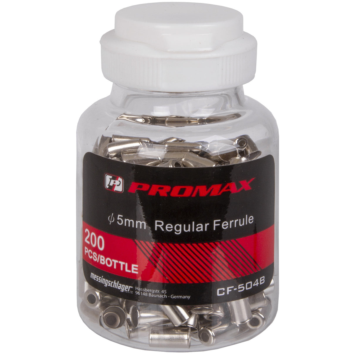 Promax kabelhoedje metaal ø5mm voor remkabel (200 stuks)