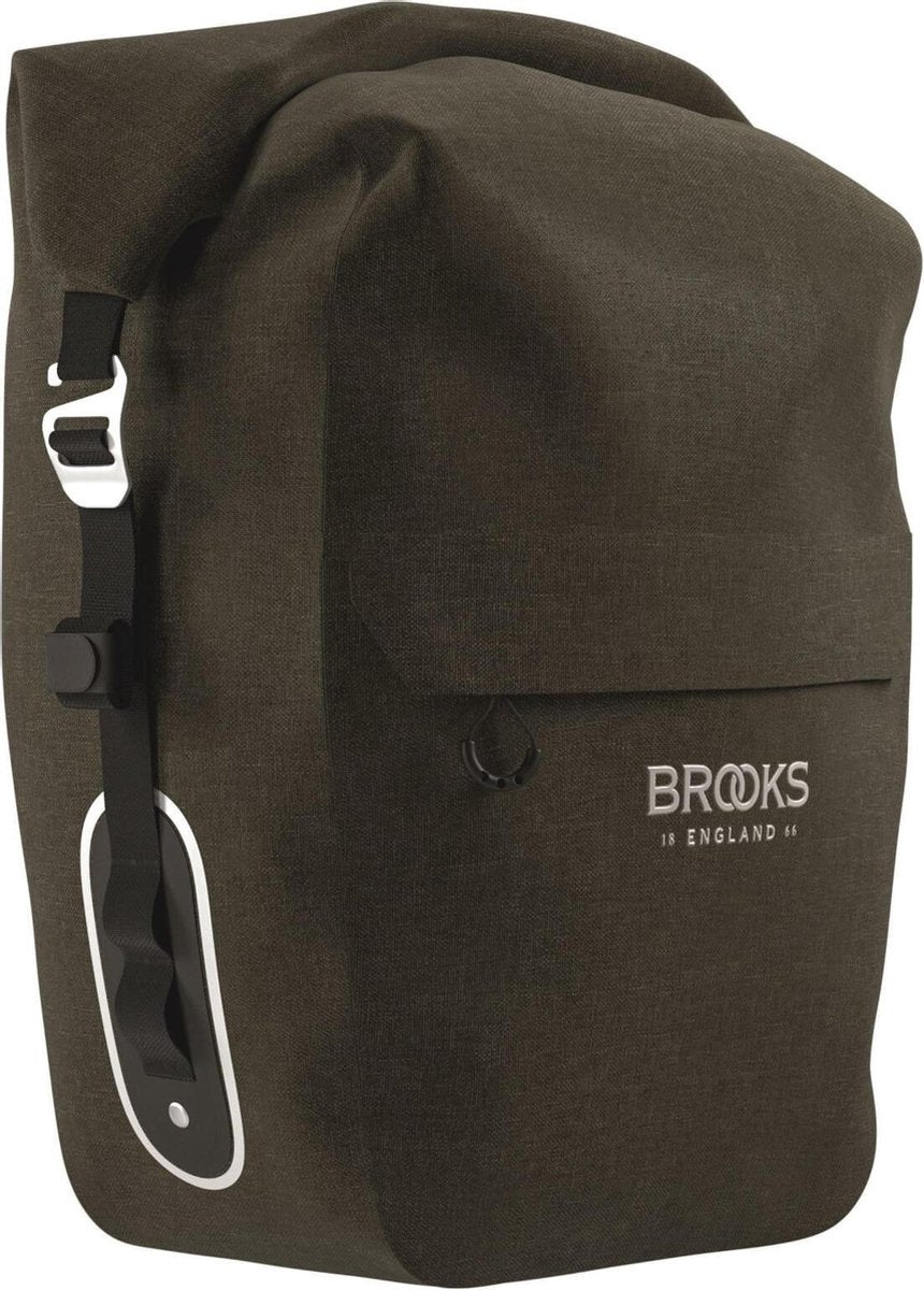 Brooks scape pannier - large (18-22l) - mud green