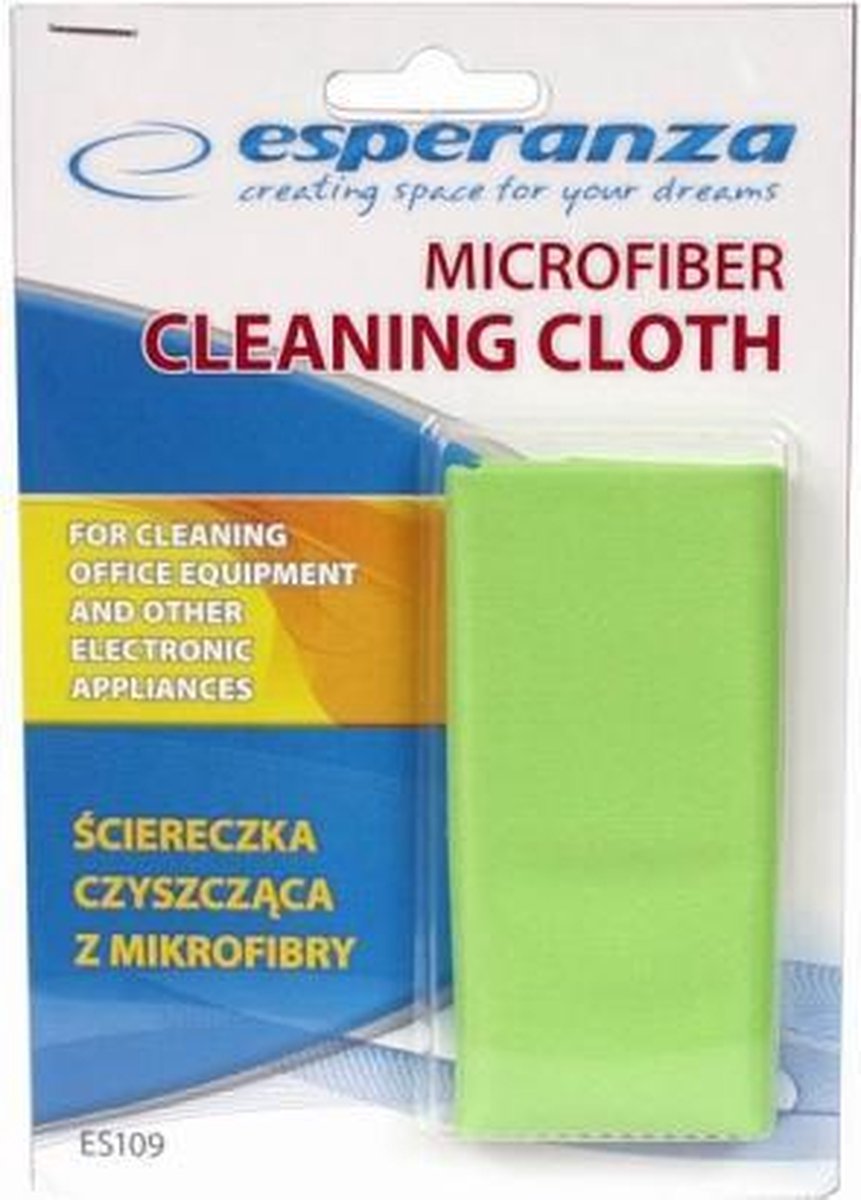 Esperanza droge microfiber microvezel schoonmaakdoek reinigingsdoek beeldscherm lens bril doekje | dust-free | antistatisch