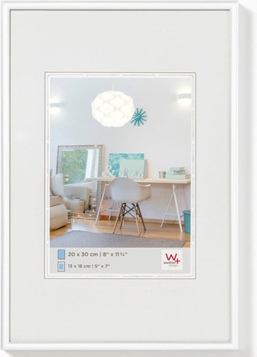 Walther new lifestyle - kunststof lijst - fotoformaat 50x70 cm - wit
