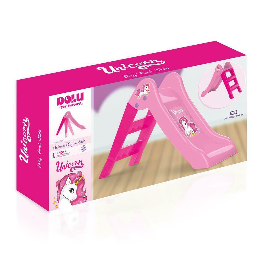 Dolu glijbaan 70x111x47cm unicorn roze
