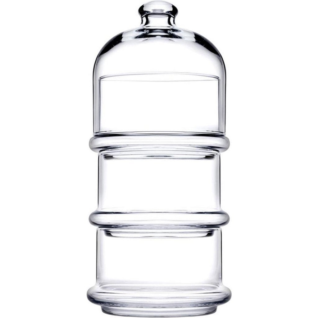 Overige merken pa?abah ccedil;e glazen toren voorraadpot 26x11.8 cm