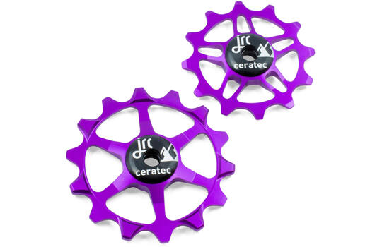 Jrc - keramische derailleurwiel set sram eagle xx1, x01, gx, nx, sx 12 14t paars