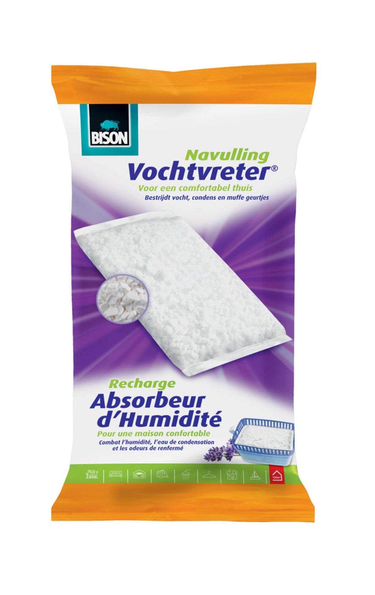 Bison vochtvreter navulling 1kg lavendel
