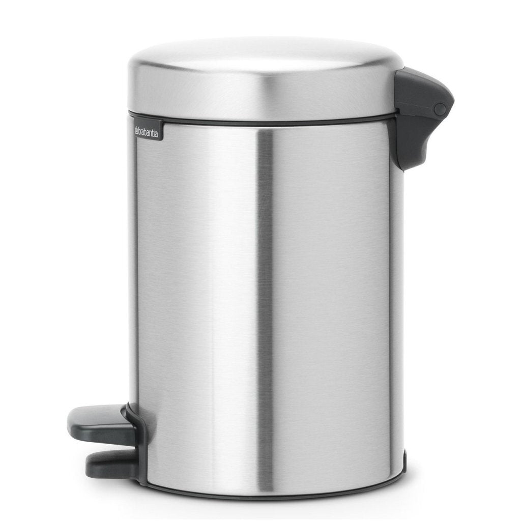 Brabantia pedaalemmer newicon 3 liter matt steel fingerprint proof