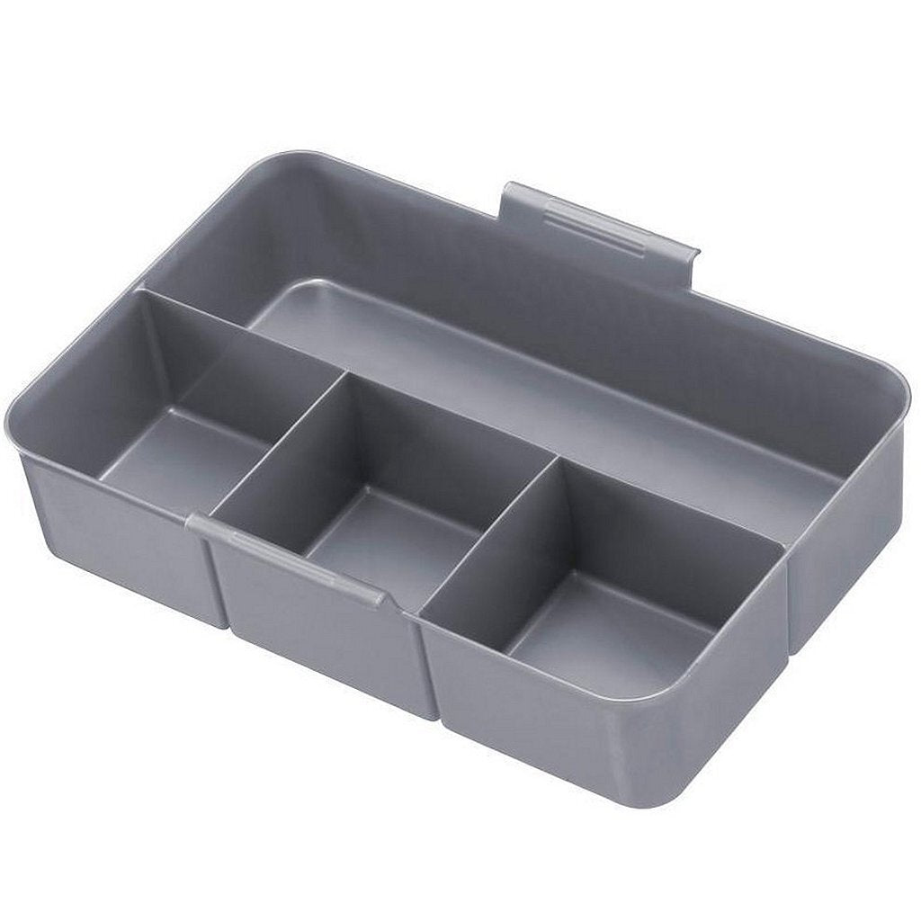 Sunware q-line opbergbox 6l met inzetbak - 30x20x14.5 cm - transparant