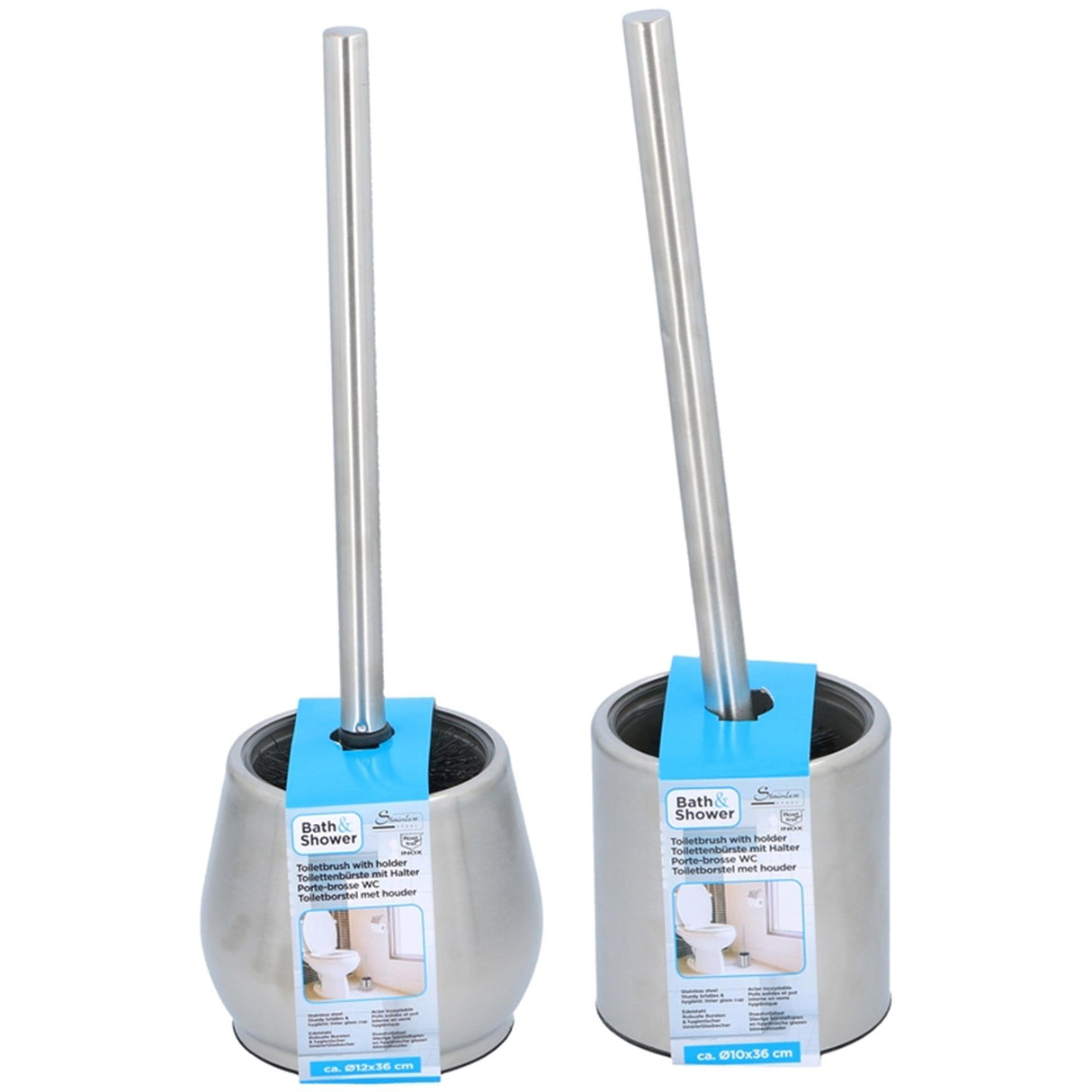 Lifetime clean toiletgarnituur rvs 37cm