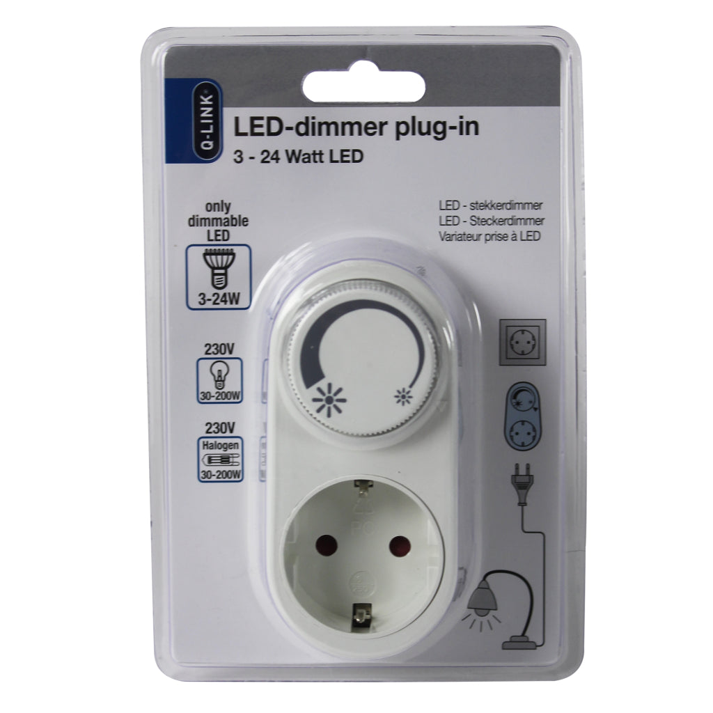 Q link q-link universeel stekkerdimmer led 3-24w