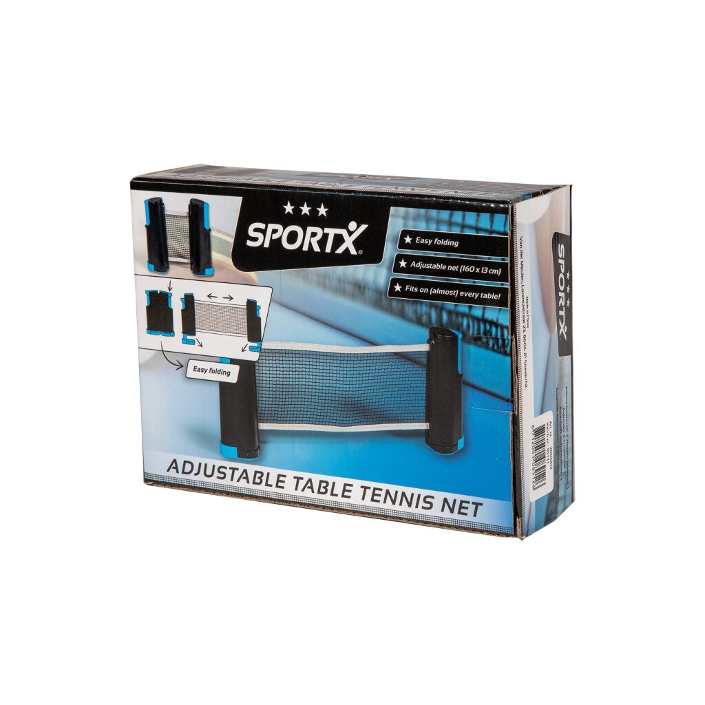 Sportx tafeltennisnet (oprolbaar)