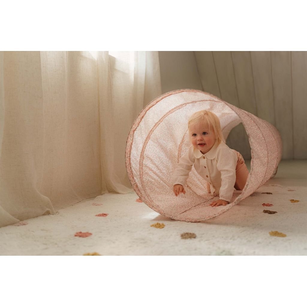 Rubo toys little dutch fairy garden kruiptunnel 180x46 cm roze