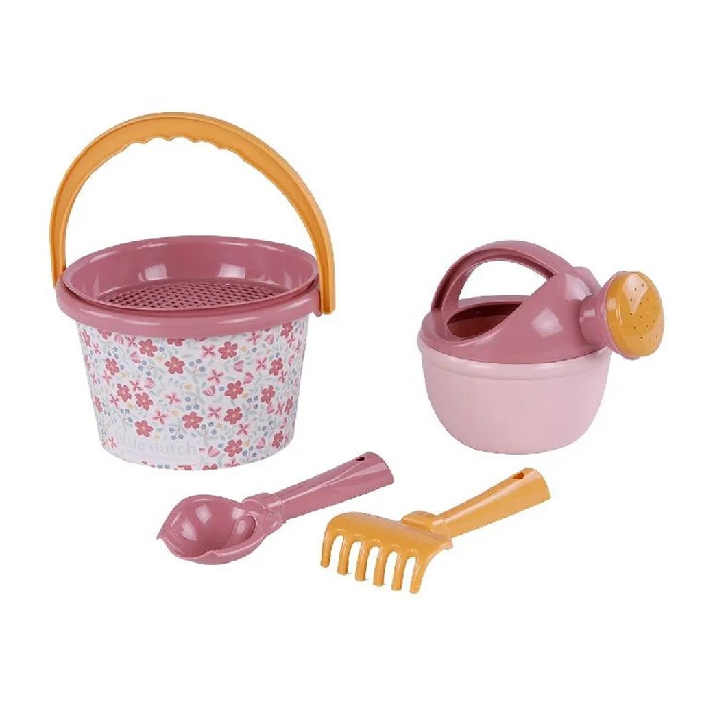 Little dutch pink flower strandset 5-delig roze