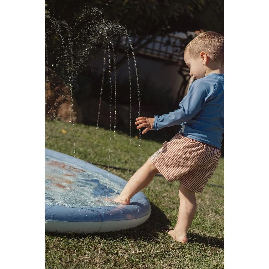 Little dutch ocean world sprinklermat 150 cm blauw