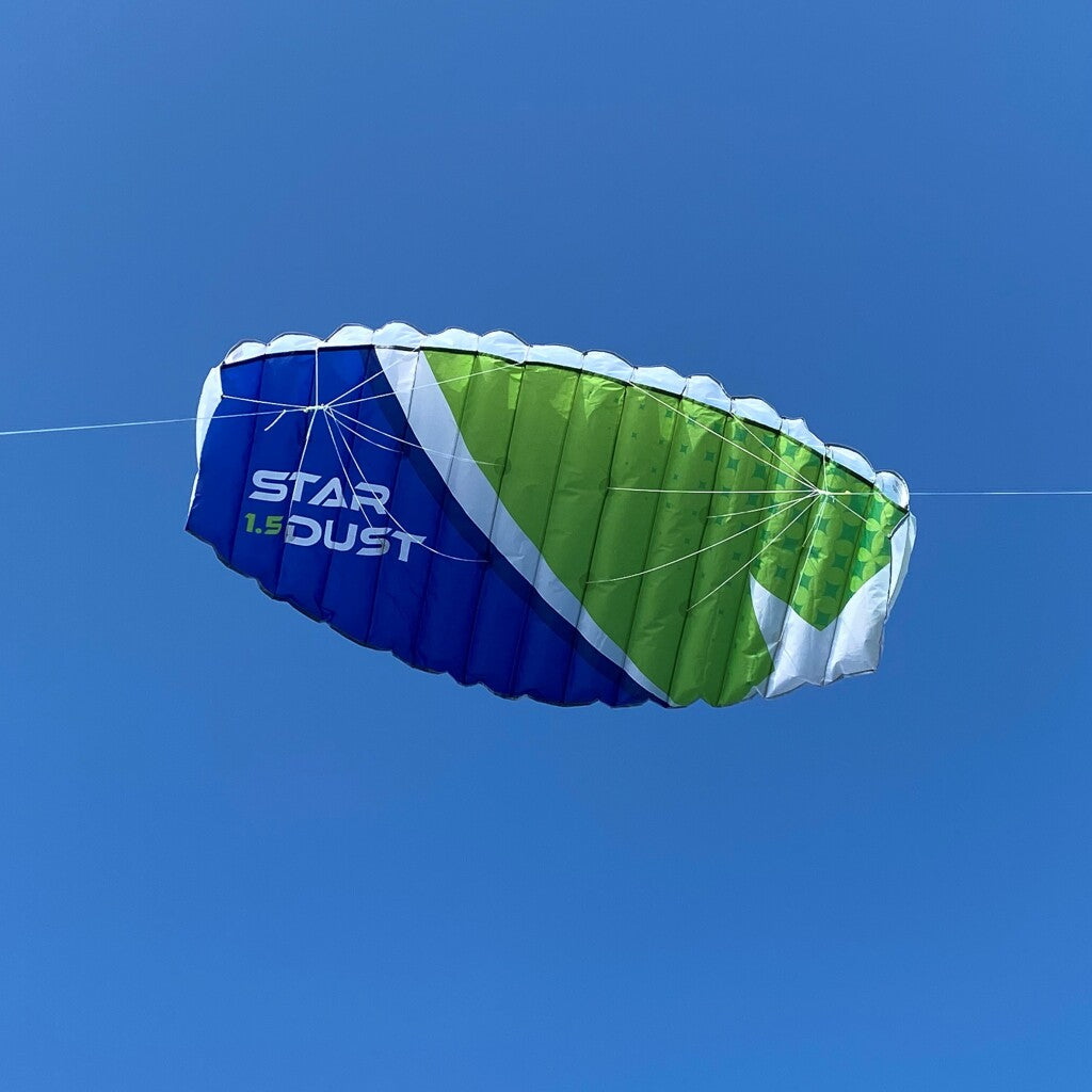 Rhombus stardust 1.5 matrasvlieger 150x65 cm groen donkerblauw