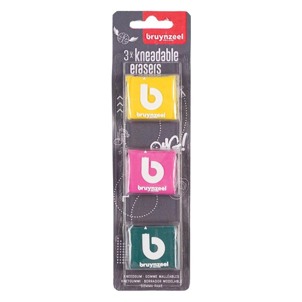 Bruynzeel kneedgummen 3 stuks
