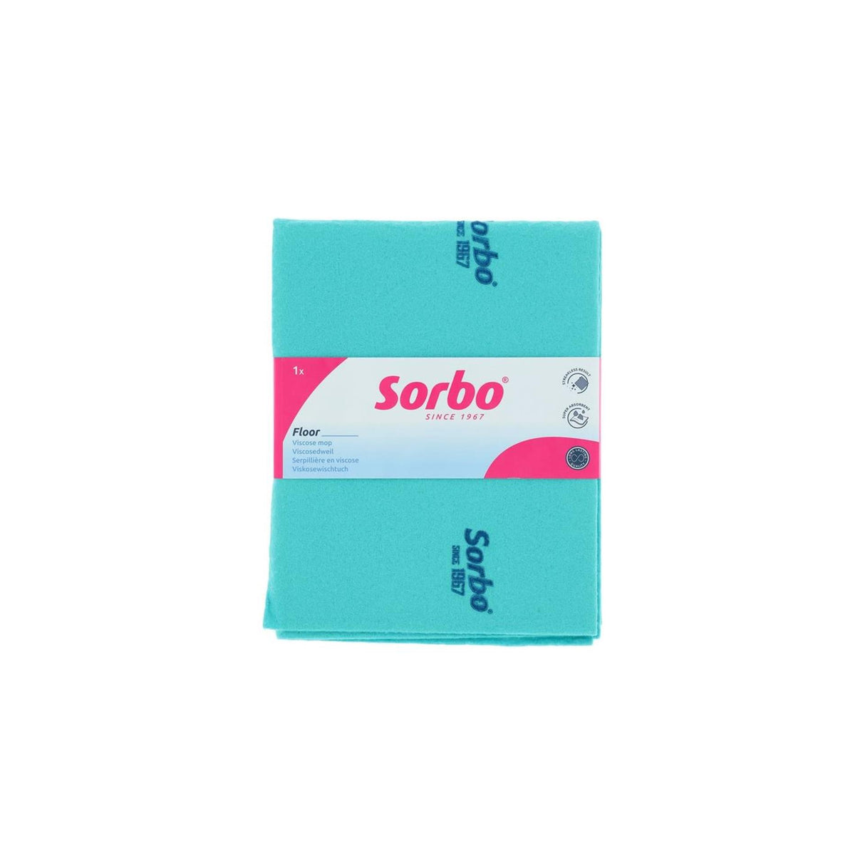 Sorbo viscosedweil 60x50 cm - absorberende dweil voor tegel-, laminaat- en harde vloeren - dweildoek