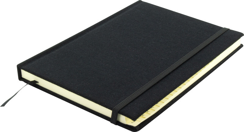 Kangaro alfabetboek - a5 - a-z - linnen hard cover - zwart - leeslint - sluitelastiek - k-5105