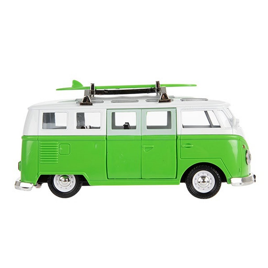 Metal vw bus + licht en geluid assorti