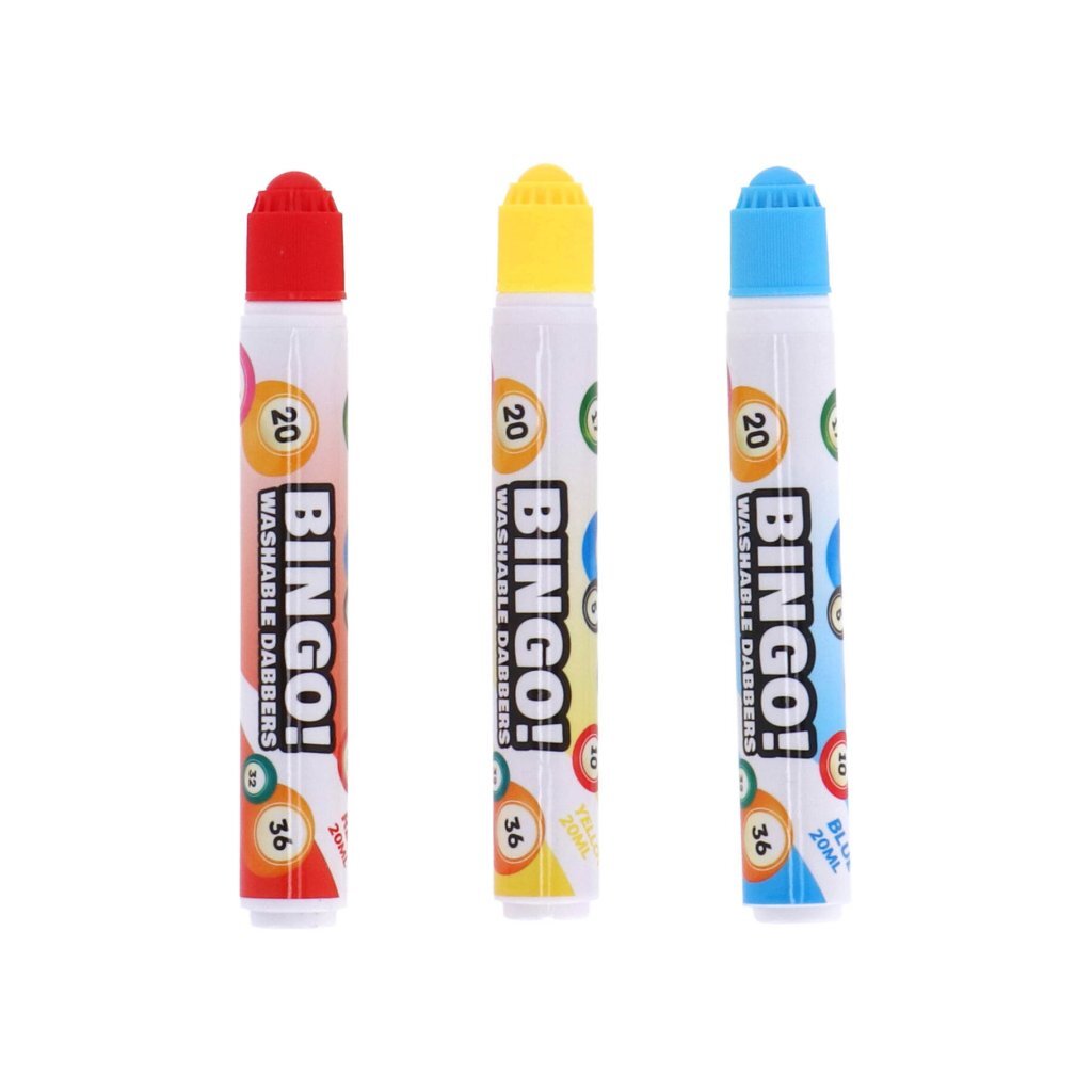 Engelhart bingo stiften 3 stuks rood geel blauw