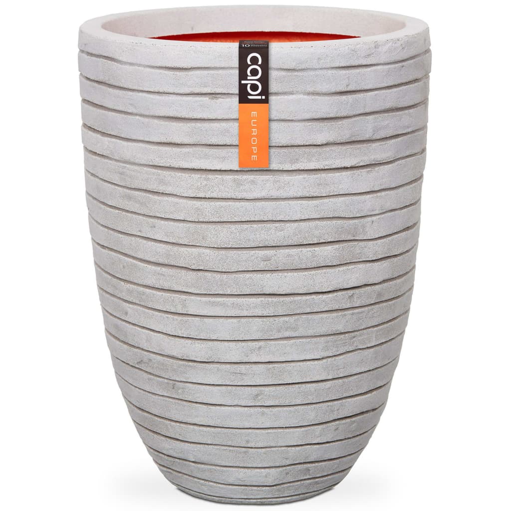 Capi bloempot nature row elegant laag 46x58 cm ivoorkleurig krwi783