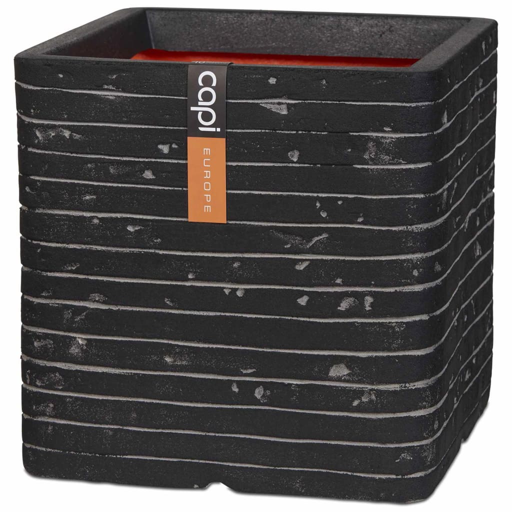 Capi plantenbak nature row vierkant 30x30 cm antraciet krwz902