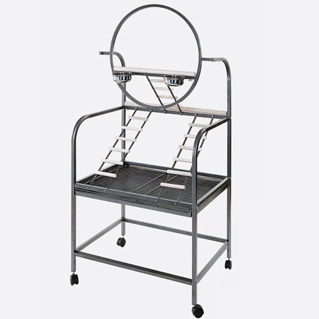 Strong papegaaiespeelplaats natalia 91x59x165 cm zilvergrijs 93027