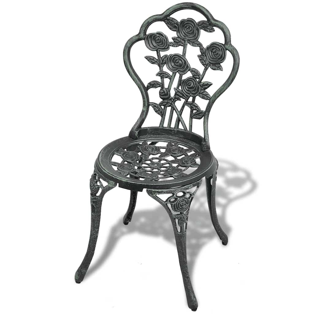 Vidaxl bistrostoelen 2 st gietaluminium groen