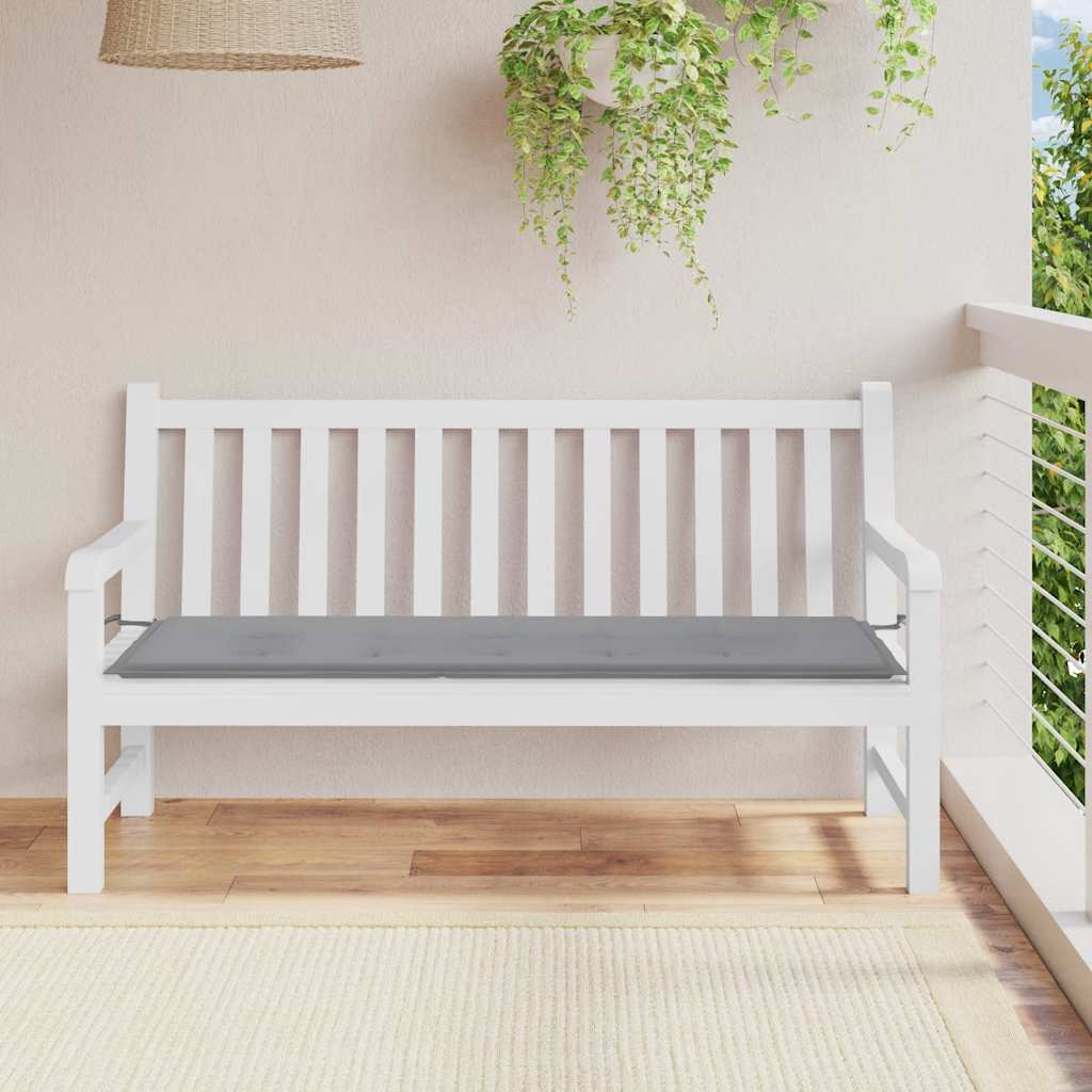 Vidaxl tuinbankkussen 150x50x4 cm oxford stof grijs
