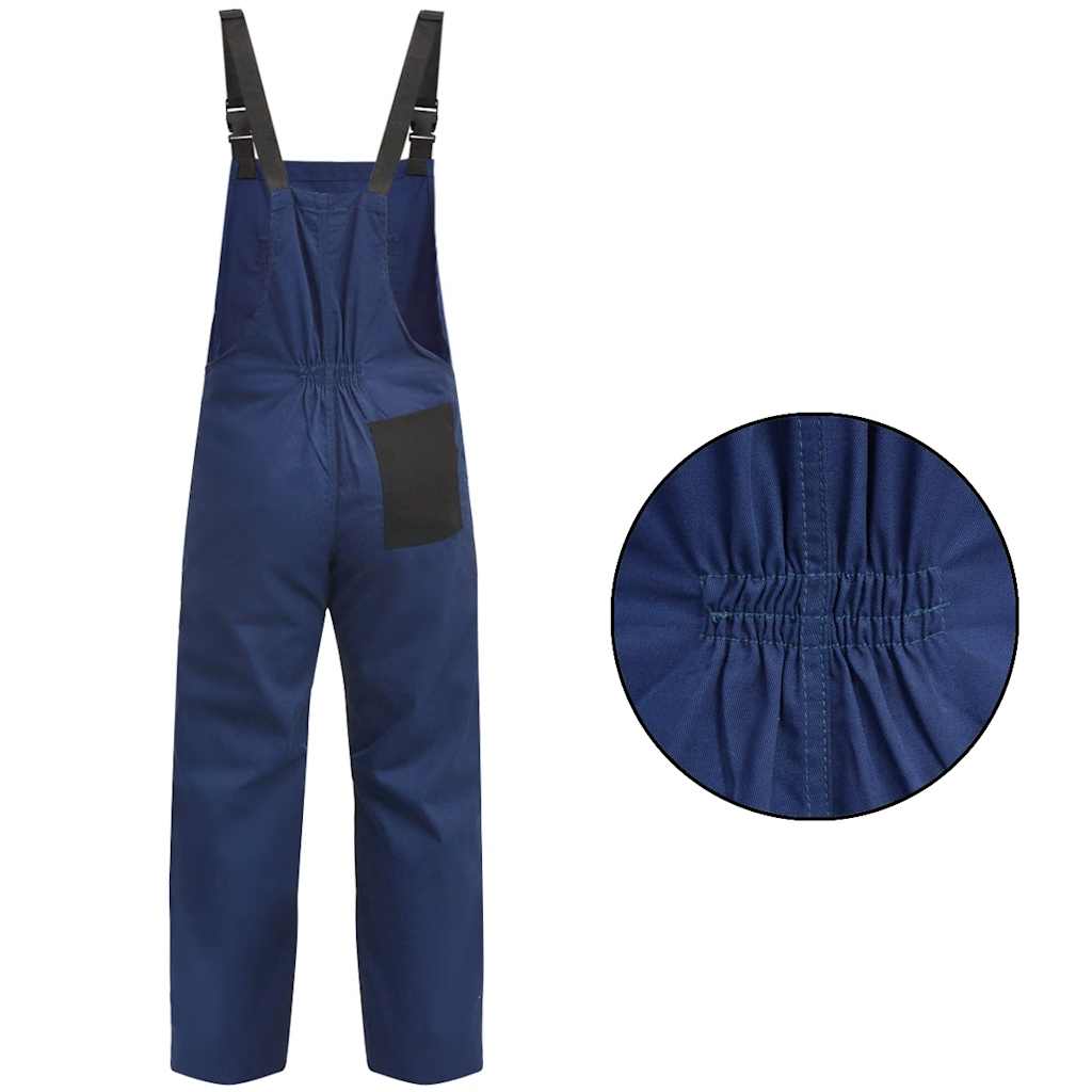 Vidaxl mannen tuinbroek maat xxl blauw