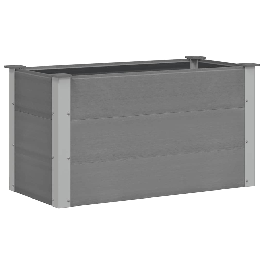 Vidaxl plantenbak verhoogd 100x50x54 cm hkc grijs