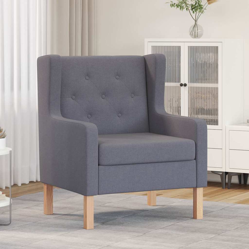Vidaxl fauteuil stof grijs