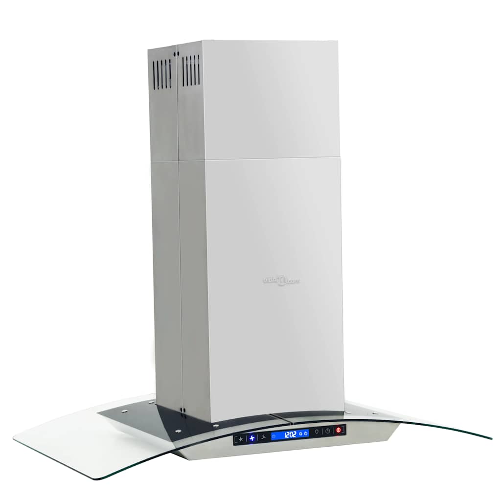 Vidaxl eilandafzuigkap lcd-scherm sensor 756 m³ u led 90 cm