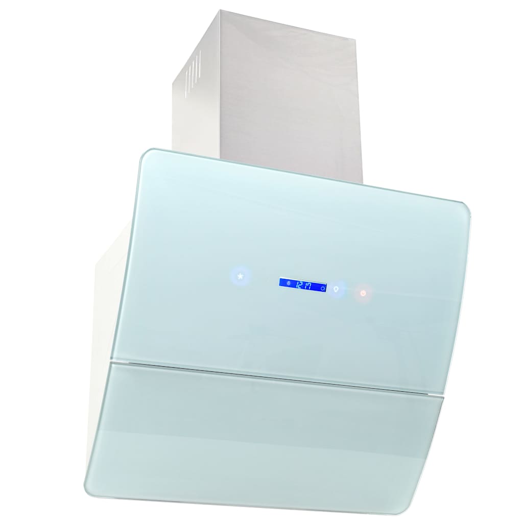 Vidaxl wandafzuigkap 756 m³ u 60 cm roestvrij staal wit