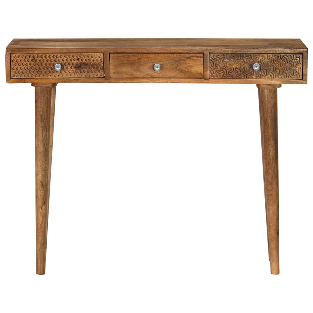 Vidaxl wandtafel 102x30x79 cm massief mangohout