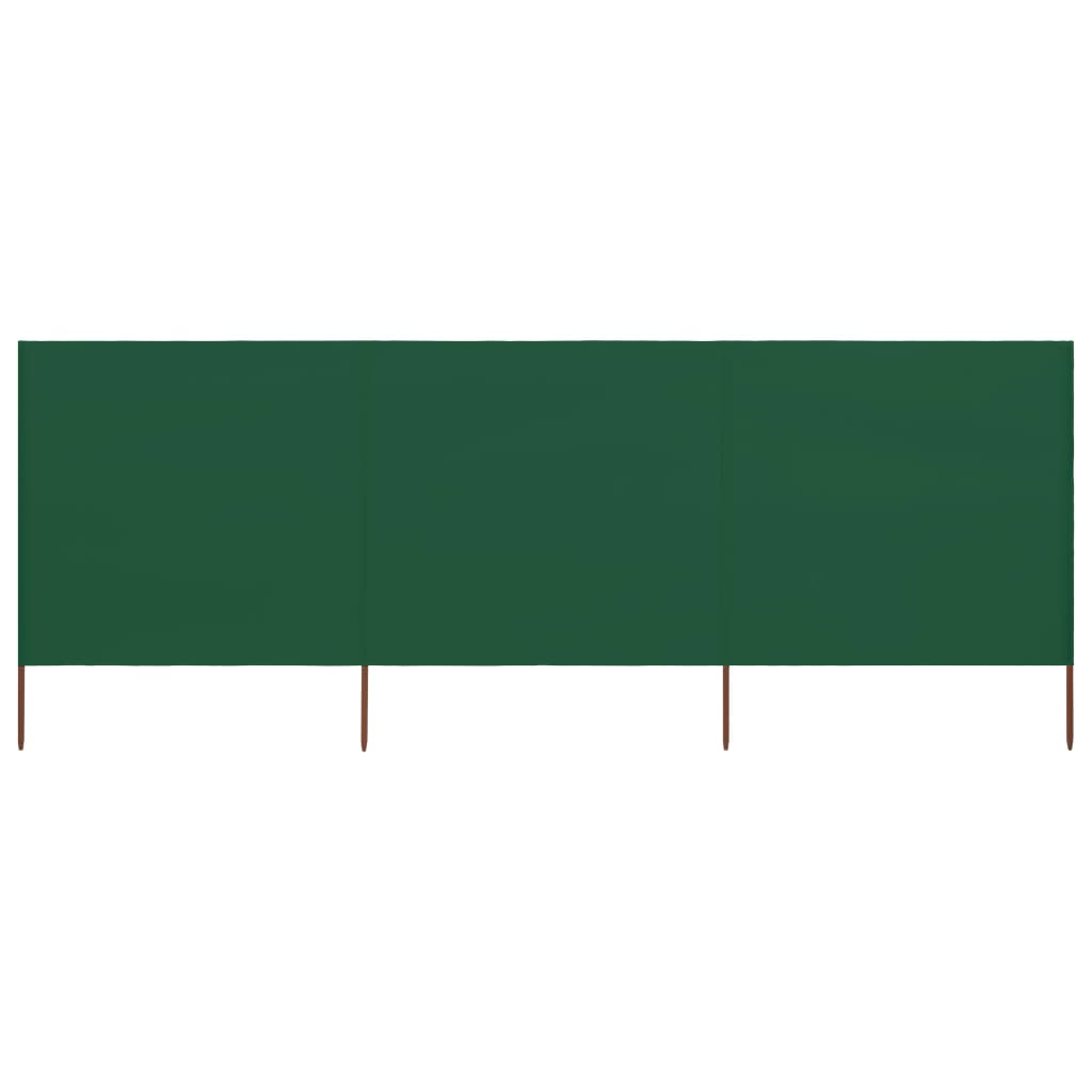 Vidaxl windscherm 3-panelen 400x120 cm stof groen