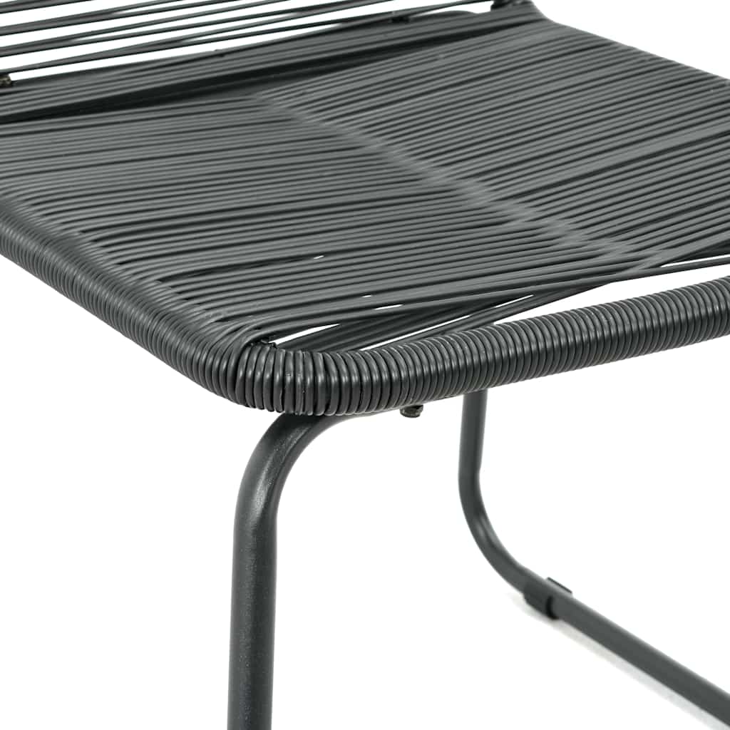 Vidaxl tuinstoelen 2 st poly rattan zwart