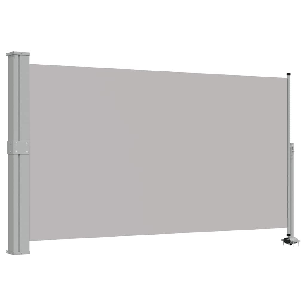 Vidaxl tuinscherm uittrekbaar 140x300 cm grijs