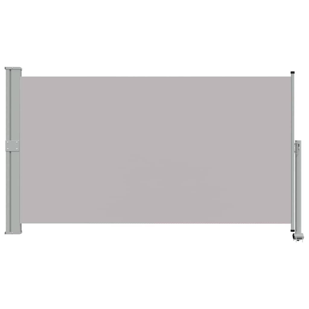 Vidaxl tuinscherm uittrekbaar 140x300 cm grijs