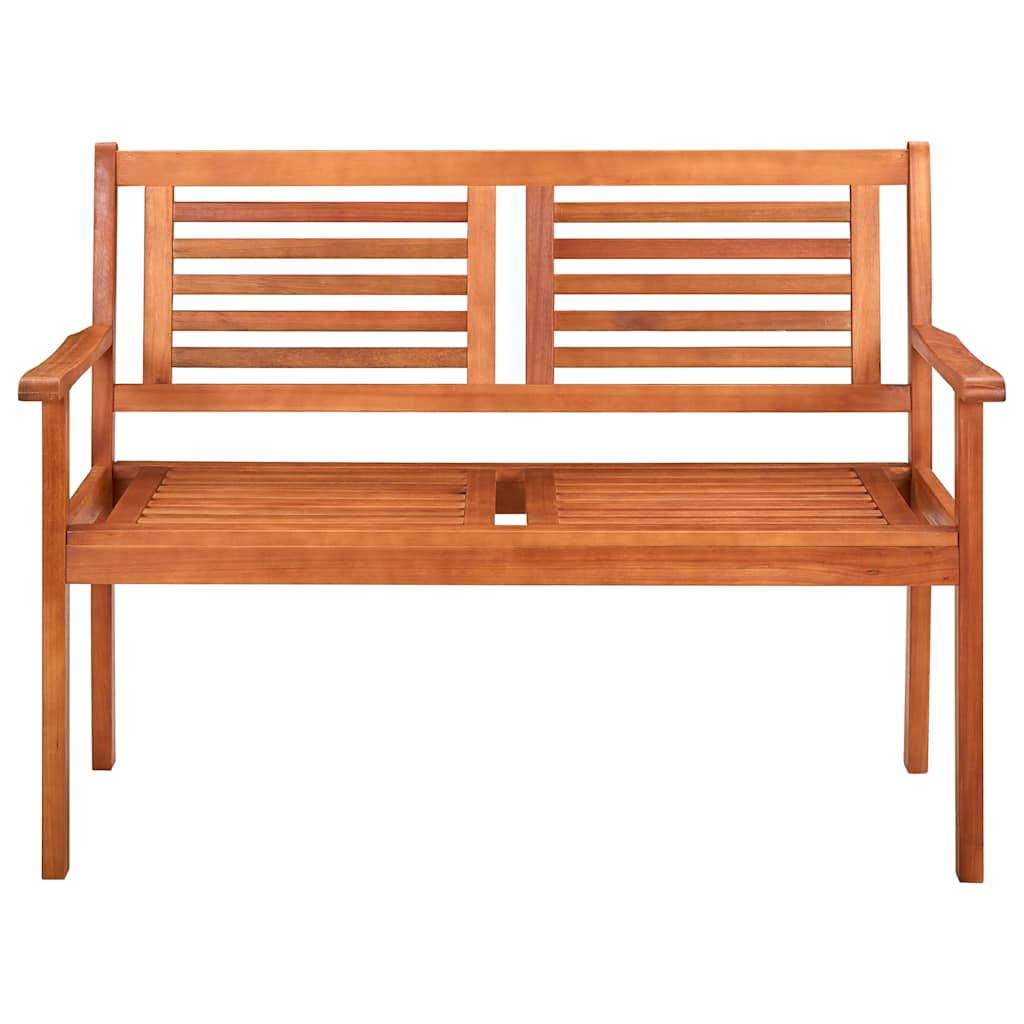 Vidaxl tweezits tuinbank 120 cm massief eucalyptushout
