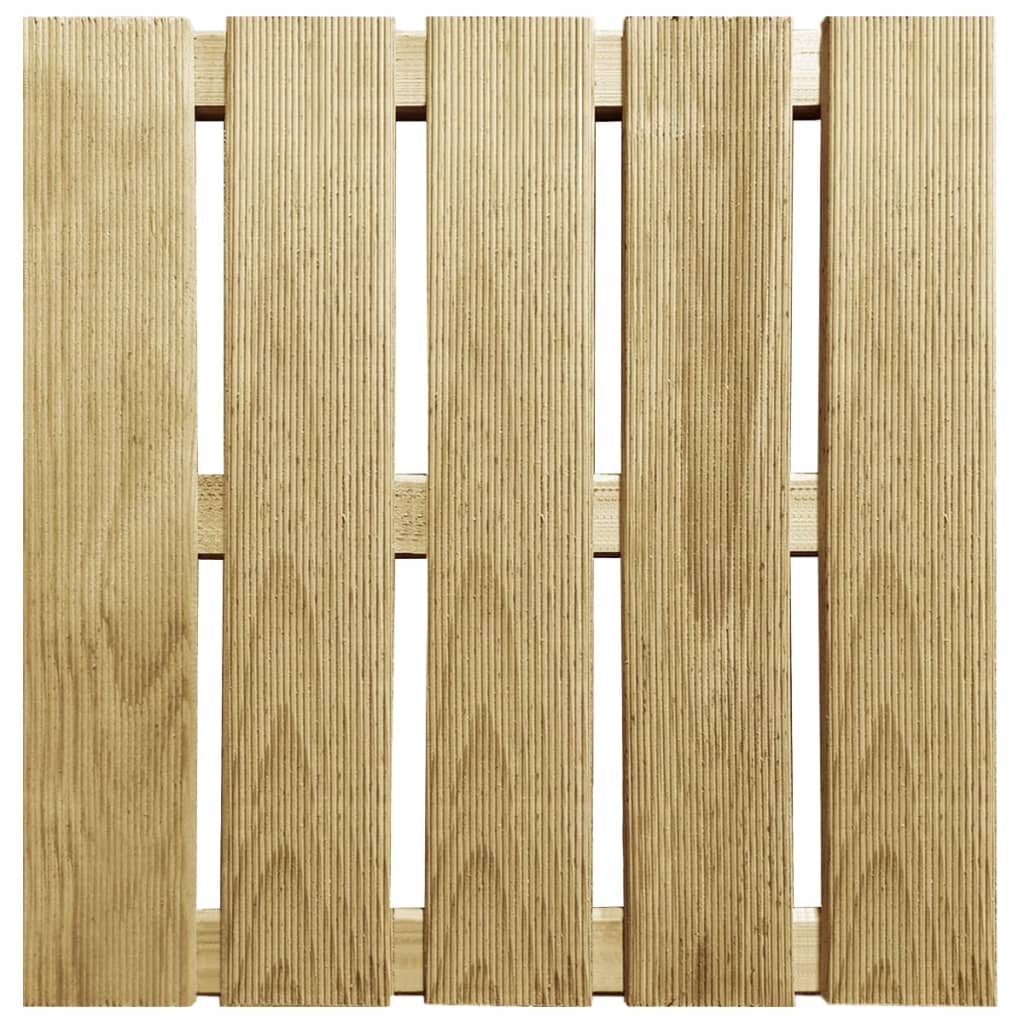 VidaXL Terrastegels 6 st 50x50 cm hout groen