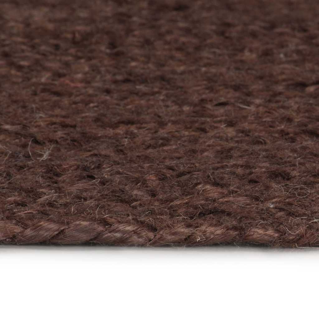 Vidaxl vloerkleed handgemaakt rond 150 cm jute bruin
