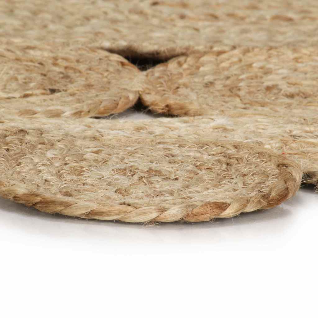 Vidaxl vloerkleed handgemaakt 90 cm gevlochten jute