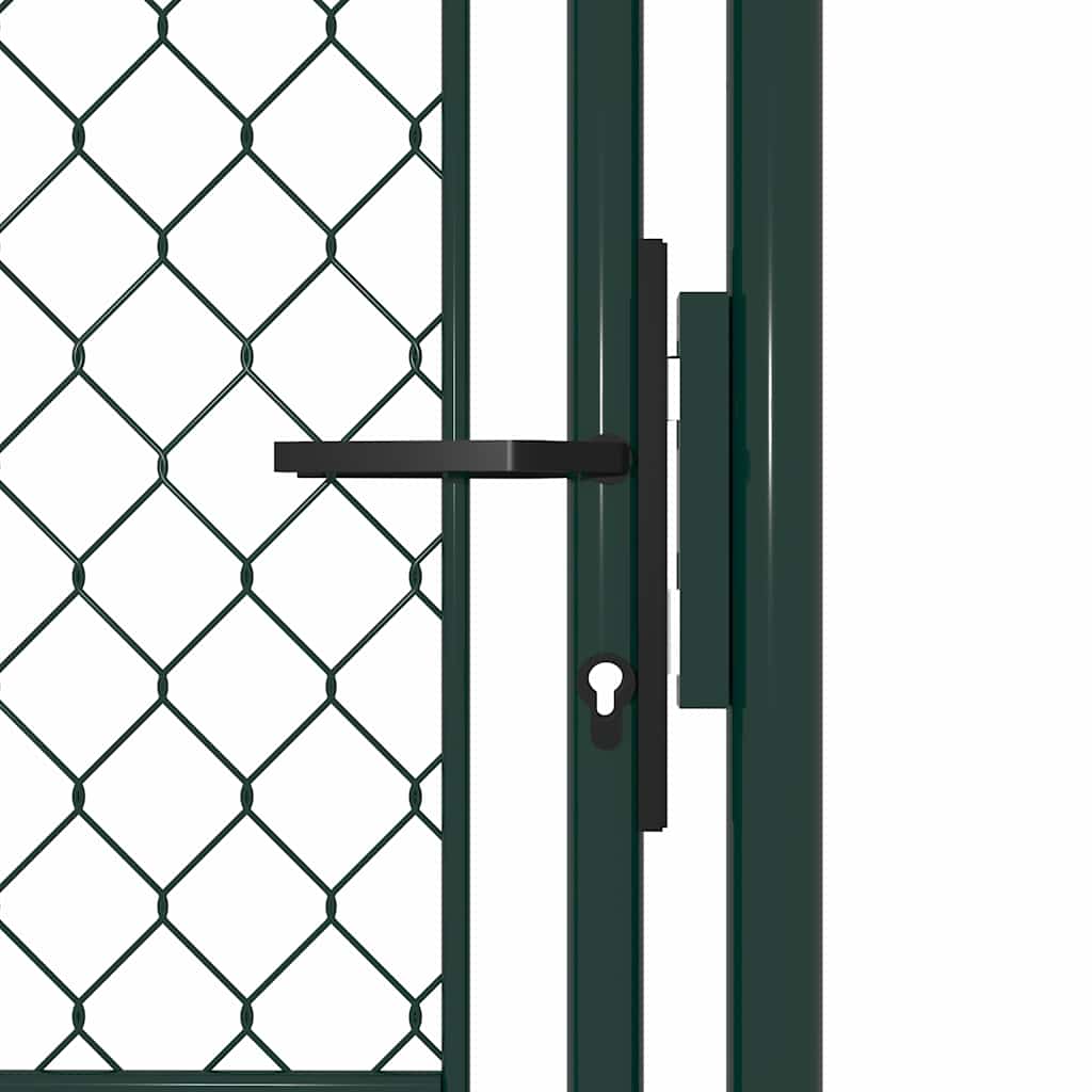 Vidaxl tuinpoort staal 100x125 cm groen