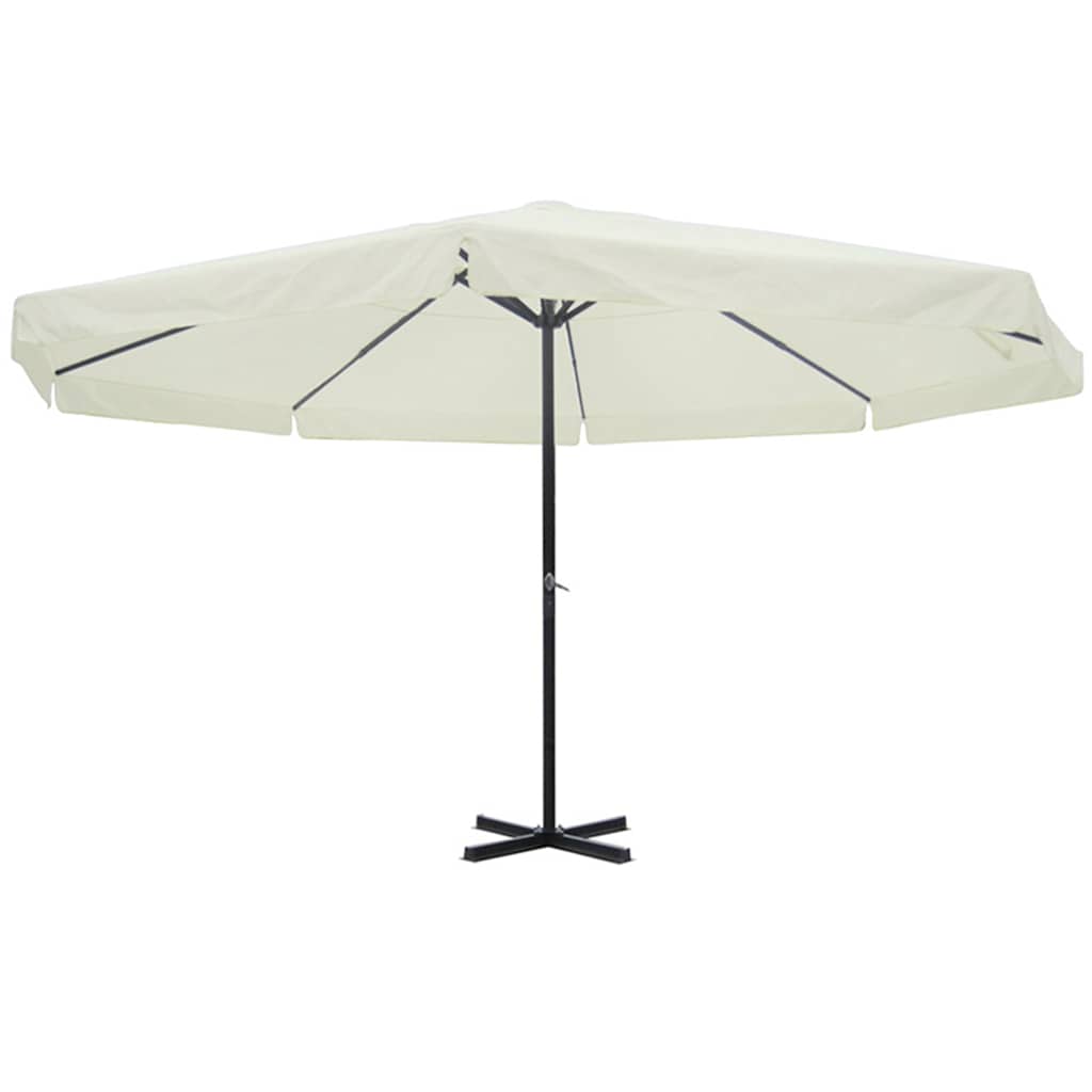 Vidaxl parasol samos 500 cm aluminium wit