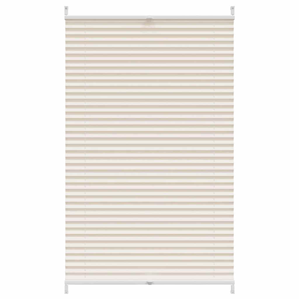 Vidaxl plissé rolgordijn 90x125cm creme
