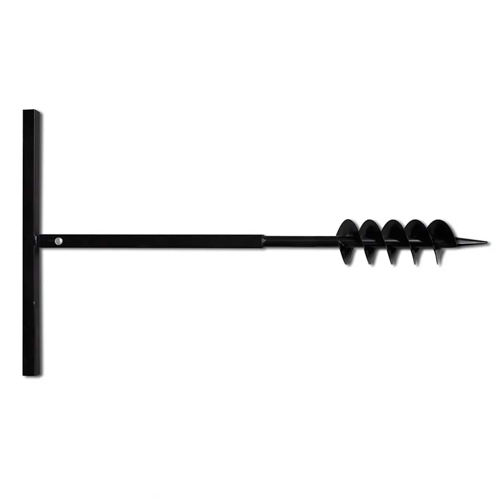 Vidaxl grondboor 100 mm met 13 m verlengstuk staal