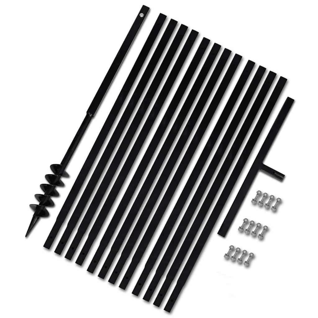 Vidaxl grondboor 80 mm met 13 m verlengstuk staal